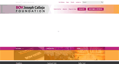 Desktop Screenshot of bovjosephcallejafoundation.com