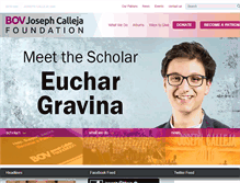 Tablet Screenshot of bovjosephcallejafoundation.com